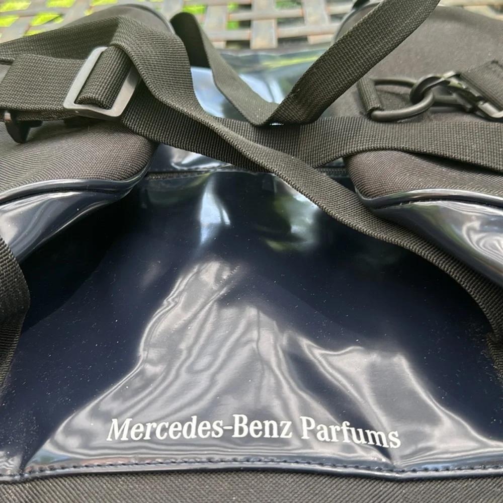 Mercedes-Benz Parfums Black canvas double handles duffel bag